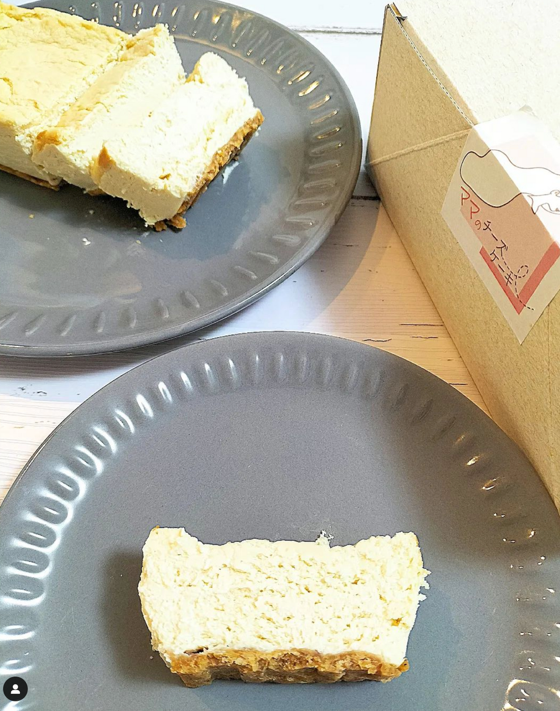 福岡グルメ @ますお様にママのチーズケーキを食べていただきました。