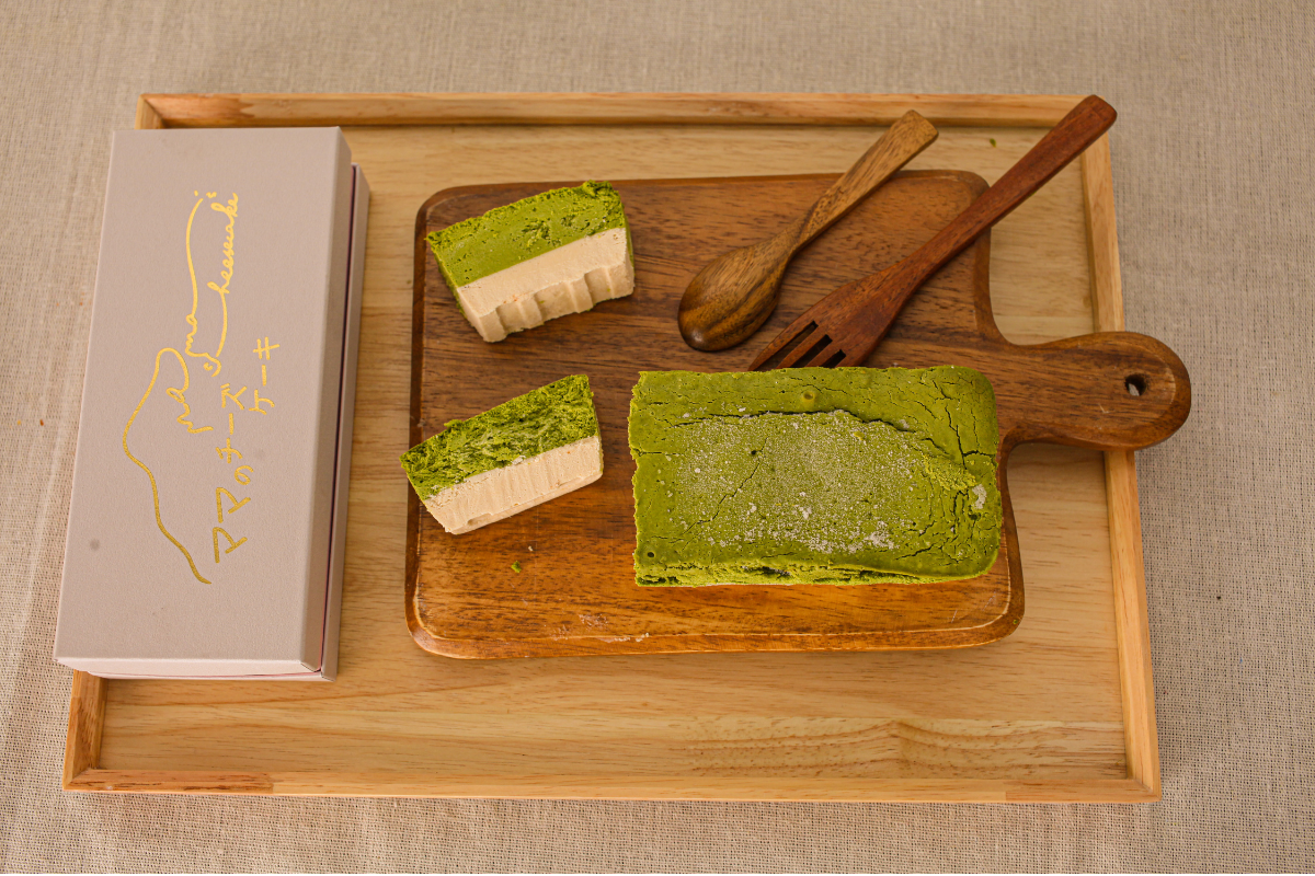【濃厚ほろ苦|ちょっぴり甘い】節子ママのお抹茶チーズケーキ