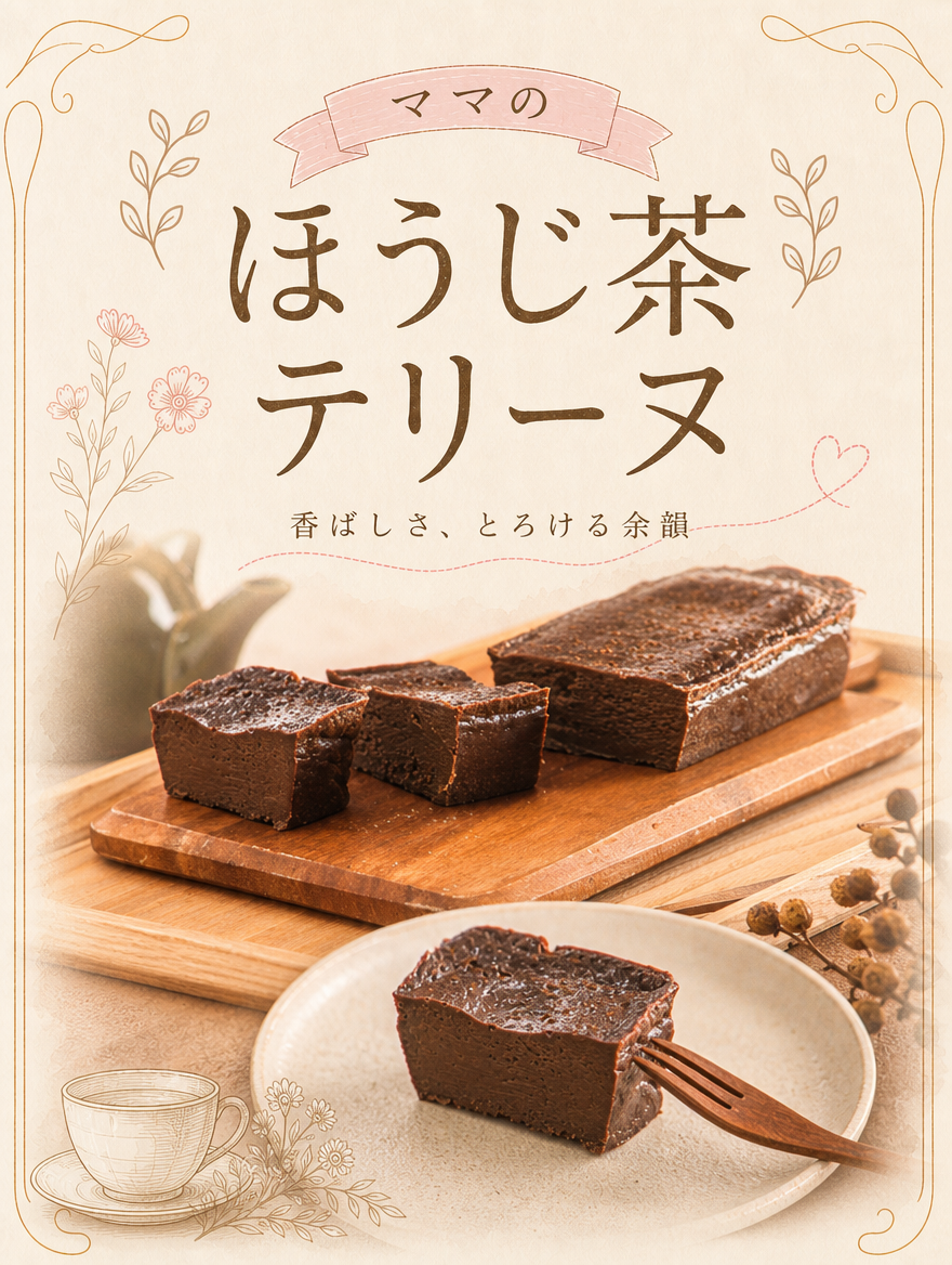【石川ほうじ茶を使用】節子ママのほうじ茶テリーヌ